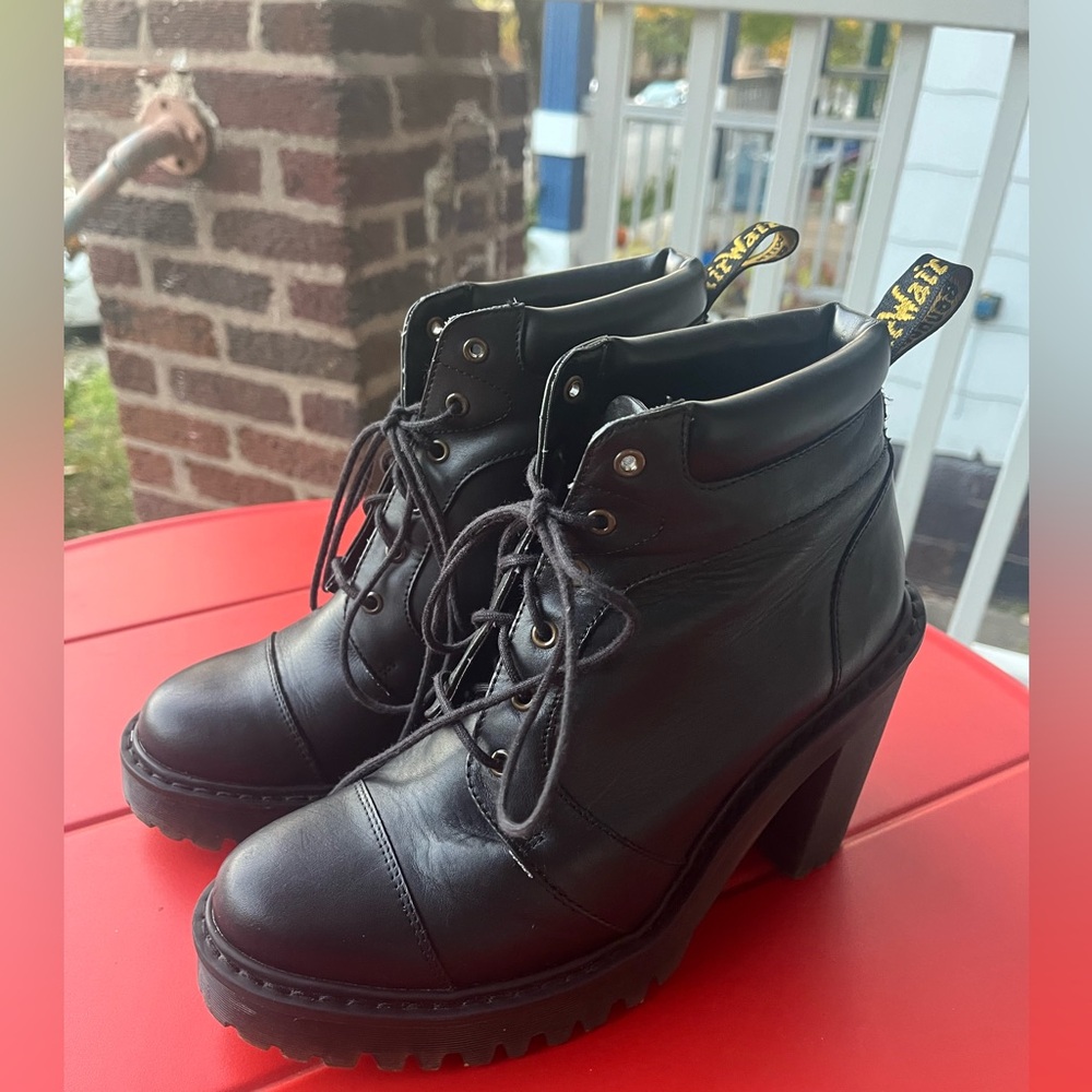 Dr. Martens Platform High Heeled Averil Boots